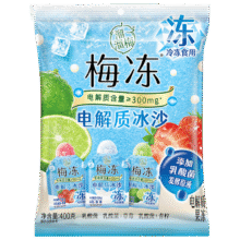 溜溜梅 梅冻 电解质冰沙 400g4.9元（需换购）