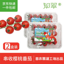 plus会员:京鲜生＆知翠 串串樱桃小番茄450g*2盒 生吃小西红柿 新鲜水果 源头直发10.64元（需领券）