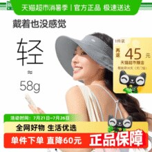 蕉下 空顶帽女户外便携防晒帽易收纳环绕式超大帽檐遮阳帽￥38.00 2.6折