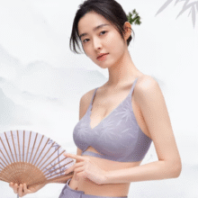 松山棉店 小冰竹 薄荷凉感纱无痕文胸￥48.28