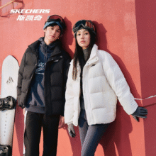 Skechers 斯凯奇 男女同款特氟龙三防科技立领面包服羽绒服 多款新低165.89元包邮