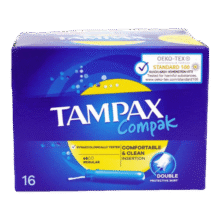 丹碧丝（TAMPAX）进口卫生棉条导管式无感内置棉棒卫生姨妈巾长导管短导管卫生棉条 【普通流量】 16根 1盒 短款50元 (满50减15,券后省2)