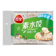 三全 速冻水饺 菌菇三鲜饺 1kg 约54只*4件39.18元（合9.79元/件）