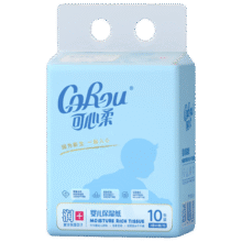 可心柔（COROU）V9云柔巾婴儿保湿纸新生儿适用抽纸面纸巾乳霜纸巾便携装 3层 40抽*6包6.9元（需领券）