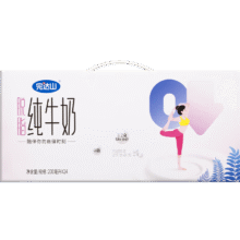 plus：完达山 脱脂 纯牛奶  3.2g蛋白质 200ml *24盒37.52元