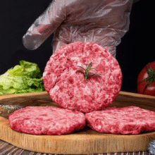 2:8黄金肥瘦比！淳鲜四季 澳洲谷饲M5和牛牛肉汉堡饼 120g￥8.23 比上一次爆料上涨 ￥7.23