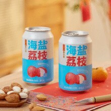 清爽解腻！王老吉 荔小吉 海盐荔枝果汁饮料 310mL*12罐￥34.44 4.6折