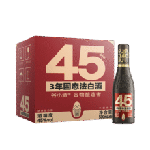 谷小酒 数字45度白酒 45%vol 500mL 2瓶59元