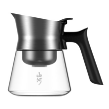 入一山河飘逸壶飘逸杯家用过滤茶具厚玻璃一键冲茶2025新款泡茶壶199元