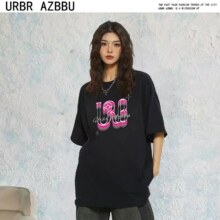 URBAZ男女夏季潮牌纯棉短袖*3件8.83元/件，共26.5元+120淘金币（需领券）