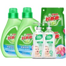再降价、好爸爸添加亲肤敏感肌适用洗衣液13.8斤+凑单39.85元（返卡10元）+凑单