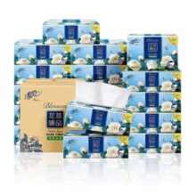 清风 抽纸花萃4层80抽18包￥22.94 2.6折 比上一次爆料上涨 ￥5.34