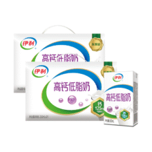 伊利官方旗舰店高钙低脂牛奶250ml*21盒*2箱正品囤货学生牛奶百补 高钙低脂*21盒*2箱78.2元2箱