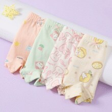 7A抑菌！芬腾可安 女童男童7A级抑菌纯棉平角内裤（110~160码） 4条￥27.00 3.9折