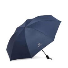 晴雨两用 黑胶三折防晒遮阳伞 【藏青色】八骨伞5.74元（需领券）