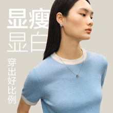 网易严选 女士套头毛衣/针织衫 A款软糯羊绒-baby蓝 M (165/84A)49元