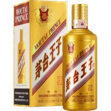 MOUTAI/茅台王子酒 金王子 53° 酱香型 500ml 1瓶168.9元