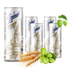 艾瑟尔14度精酿白啤酒1000ml*2/4麦芽罐装无添加浓郁醇厚整箱批14.9元 (券后省5)