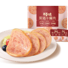 百草味 午餐肉 300g/约15包（赠品100g）9.5元包邮（需试用）