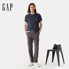 Gap 盖璞 男女装 纯棉刺绣logo口袋短袖T恤 72562059元包邮（需领券）