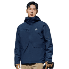 伯希和（Pelliot）户外冲锋衣男女三合一春秋防水硬壳夹克登山服外套11040107蓝XXXL649元 (券后省120)