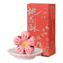 plus：知味观桃花酥奶油红豆馅 杭州特产伴手礼品中式糕点心订婚喜饼零食160g24.7元（合12.35元/件）