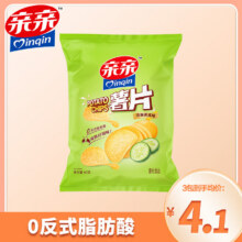 亲亲薯片 清新黄瓜味6.6元（需领券，合2.2元/件）