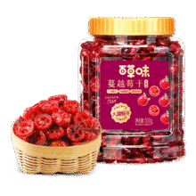 百草味 蔓越莓干 500g23.9元
