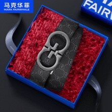 Mark Fairwhale 马克华菲 男士真皮皮带礼盒装￥39.00 2.3折