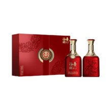 五粮液股份出品福喜迎门52度500ml*2瓶 52度白酒礼盒 红色160元（返30元超市赠金）
