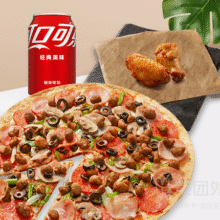 美团 棒约翰比萨·汉堡·意面 【棒家经典】一人食薄脆超棒3件套套餐兑换券·1张原价83元 现仅29.9元
