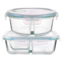 富光 玻璃饭盒便当盒上班族保鲜盒微波炉专用 640ml14.15元
