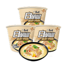 康师傅方便面 黑白胡椒 白胡椒猪肚鸡面110g*3桶 泡面桶装速食 方便食品19.1元 (满2件9折,券后省0.9,月销1w+)
