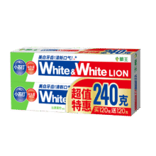 狮王 小苏打美白清新牙膏 120g*2支（28/3月）17.82元包邮（合8.91元/组，4.45/支）