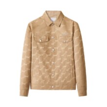 卡宾（CABBEEN）质感提花宽松老花夹克 卡其色35 2XL109.85元（需领券）