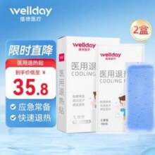 Wellday 维德医疗 医用退热贴 10片*2盒19.8元包邮（折9.9元/盒）