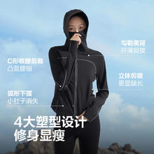 波司登 杨紫同款 女短款防晒衣 黑色259元