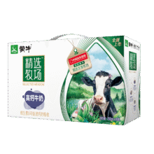 蒙牛 全脂 纯牛奶 3.2g蛋白质 盒装 200ml 48盒64.9元（需领券）