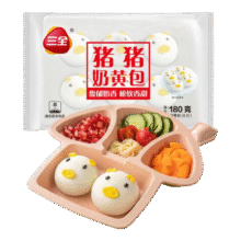 三全 奶黄包 180g 6只 任选10件35.9元（需领券，合3.59元/件）