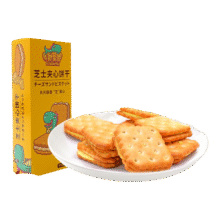 再降价、88VIP：芝士乳酪夹心饼干108g*1盒 晓怪兽芝士夹心饼干独立小包装5.42元（需领券、88VIP）