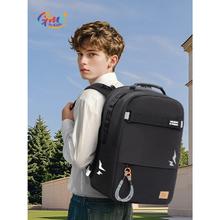 专利护脊：Gmt for kids 黑纯色大容量背包Trendpro 高颜值护脊双肩 7-13年级898元
