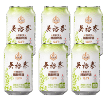 需试用：双合盛 吴裕泰联名12°P 茉莉花茶精酿啤酒  330ml*6罐29.9元包邮