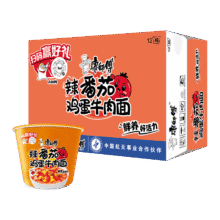康师傅 经典辣番茄鸡蛋牛肉桶面 122g*12桶*4件149.28元（需领券，合37.32元/件）