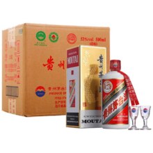 茅台 飞天 53度 酱香型白酒 500ml*12瓶 整箱装24696元 包邮（需入会）