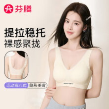 芬腾（FENTENG）无钢圈文胸女聚拢调整型无痕美背网孔透气背心式运动内衣20.95元（需领券）