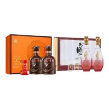 古井贡酒献礼版礼盒55度500mL*2瓶+黄鹤楼一楼礼盒 52度500mL*2瓶313元 (券后省72)
