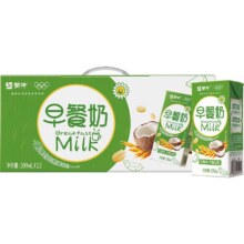 88VIP、限地区：蒙牛 大谷粒 早餐奶 生椰味 200ml*12盒10.9元（原味12.95元），其他地区原味13.9元