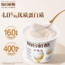 蒙牛 每日鲜酪 0蔗糖厚酪乳低温酸奶 400g￥9.98