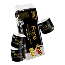 C&S/洁柔 黑Face180g 有芯卷纸 4层 10卷 *3件74.68元(合单件24.89元)