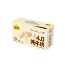 plus:认养一头牛 全脂 牛奶/乳品 4.0g原生乳蛋白 200ml*18盒47.16元（plus）